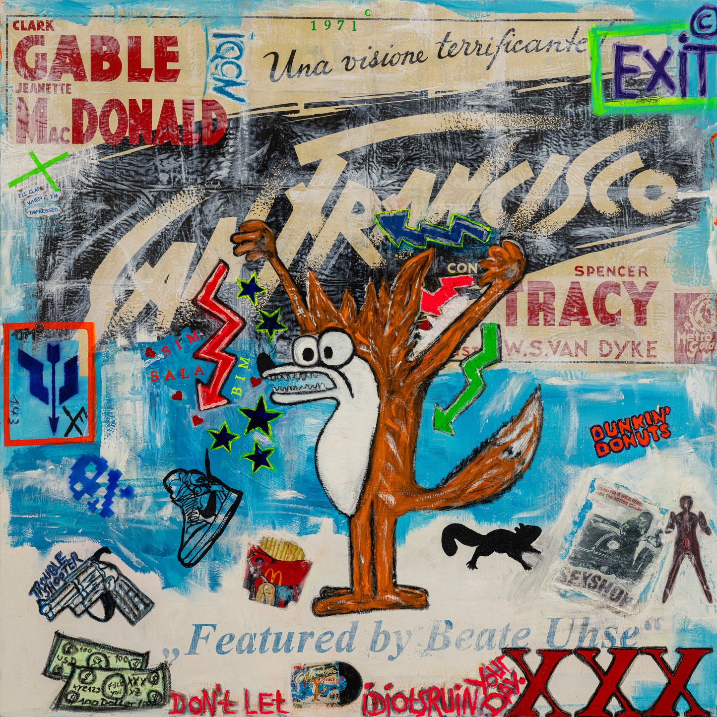 Fox 120cm x 111cm