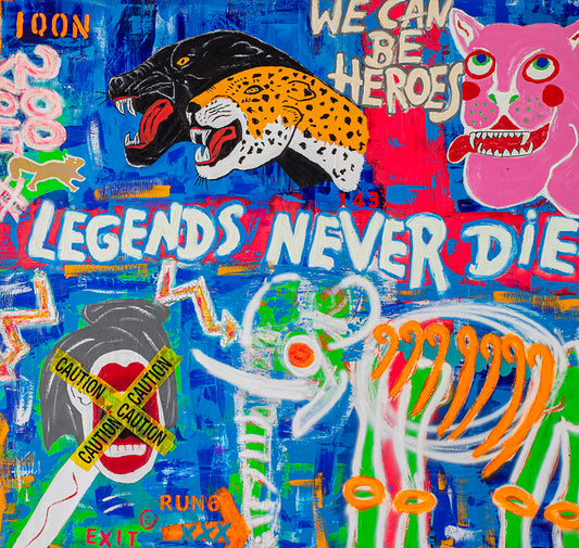 „Legends never die" 190x190 cm