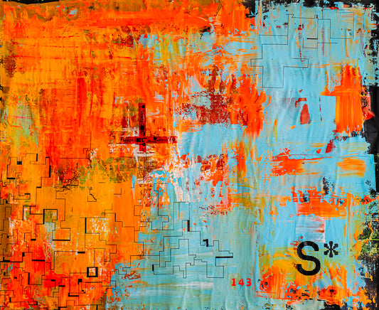„Vorsicht Geil “210x258 cm