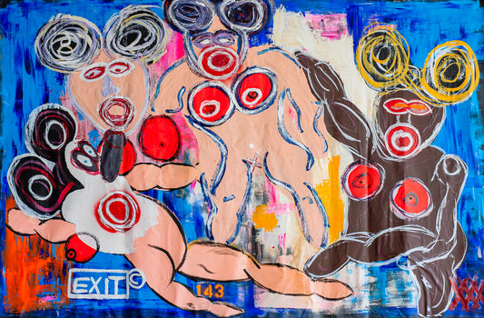 „What do we do after the orgie“ 220x320 cm